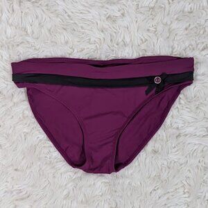 Panache Swimwear - Taylor Bikini Bottoms - Plum & Gray - Size Small (US)/10 (UK)